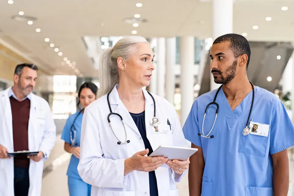 Several Types of Public Health Nurses Working as a Team